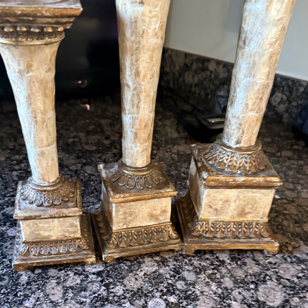 Pedestals replica of antique pedestals excellent condition never used - Picture 7 of 13
